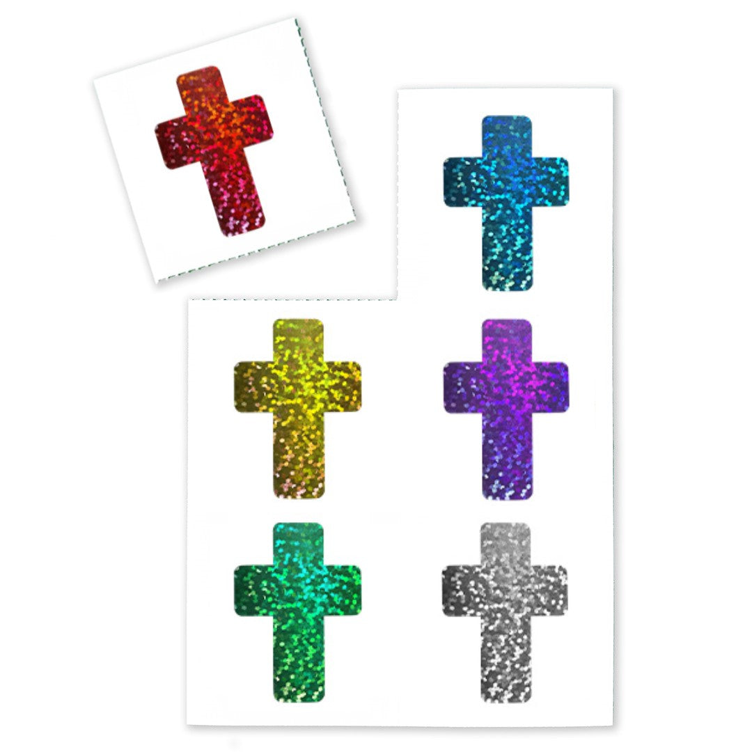 Sparkle Cross Stickers