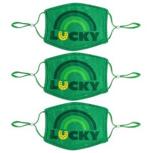 Adult St. Patrick's Day 3 Pack Mask Set - Lucky