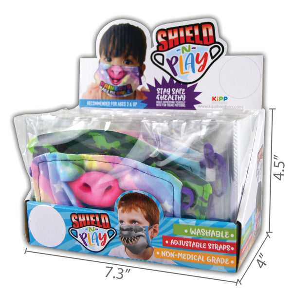 ITEM NUMBER 021895 POLY KID FACE COVER 24 PIECES PER DISPLAY