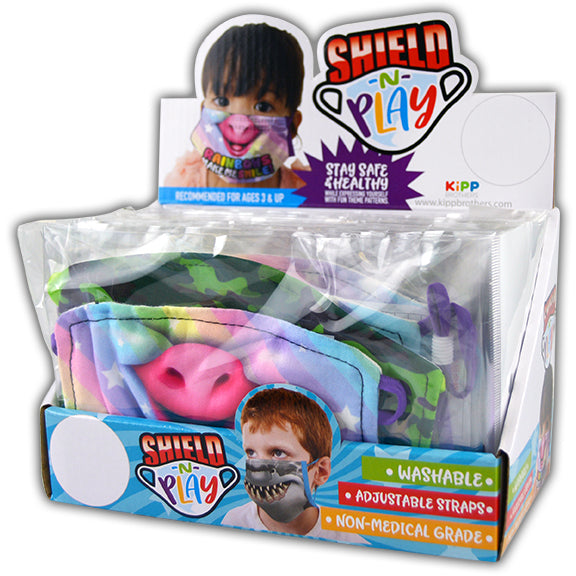 ITEM NUMBER 021895 POLY KID FACE COVER 24 PIECES PER DISPLAY