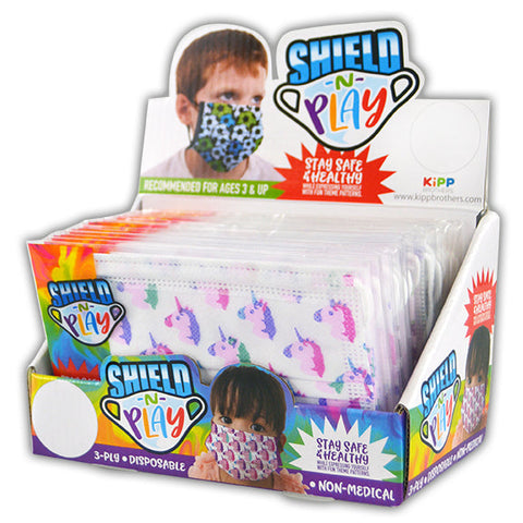 ITEM NUMBER 021977 KIDS PRINTED FACE COVER 24 PIECES PER DISPLAY