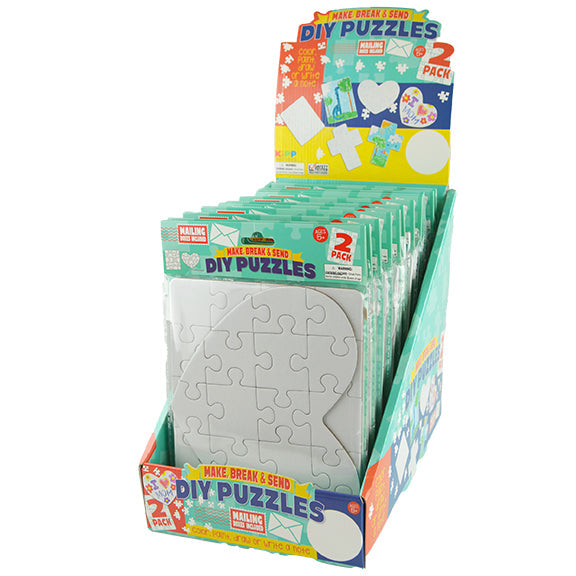 ITEM NUMBER 022039 DIY BLANK PUZZLE 2 PACK 12 PIECES PER DISPLAY