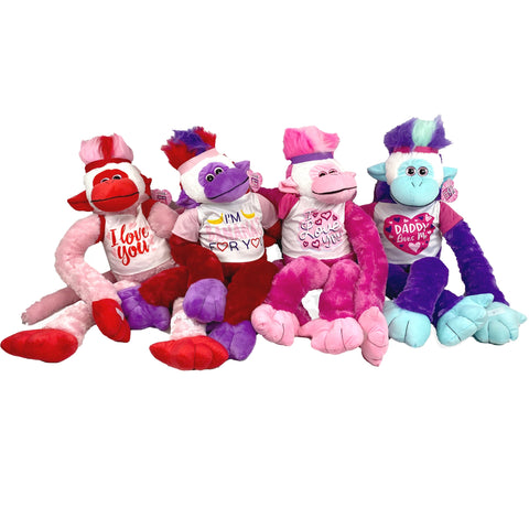 ITEM NUMBER 022602 VDAY JUMBO MONKEY B 4 PIECES PER PACK