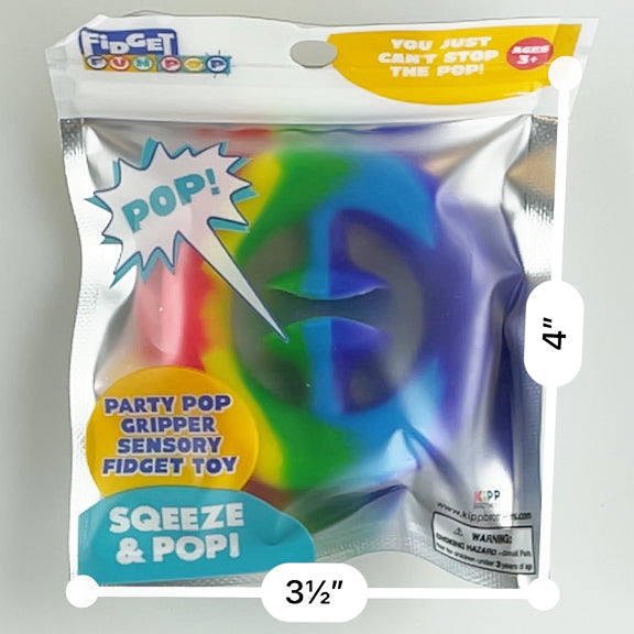 ITEM NUMBER 022828 FIDGET SQUEEZE POP TOY 24 PIECES PER DISPLAY