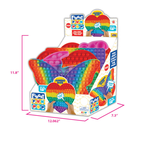 ITEM NUMBER 022865 JUMBO POP SHAPES 12 PIECES PER DISPLAY