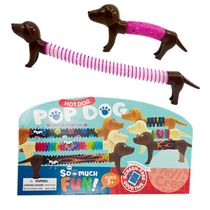 ITEM NUMBER 023357 BENDY FIDGET TUBE DOGS 12 PIECES PER PACK