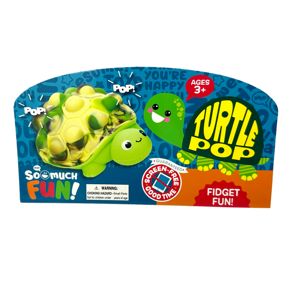 ITEM NUMBER 023654 FIDGET POP TURTLE 12 PIECES PER PACK