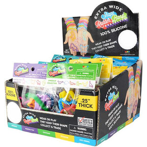 ITEM NUMBER 026640 WIDE SHAPE RUBBER BANDS 24 PIECES PER DISPLAY