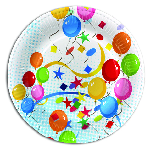 Celebration Themed Paper Party Plates