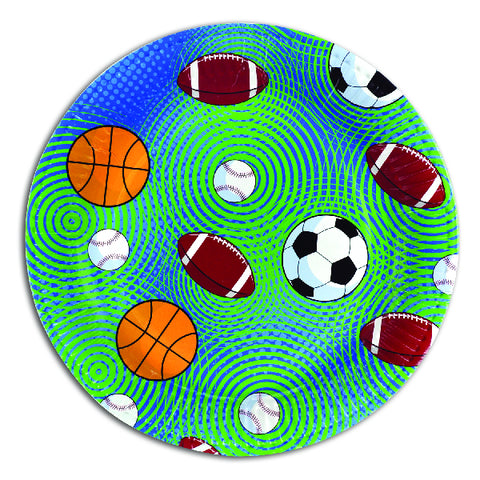 Sporty Themed Paper Party Plates