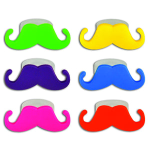 Colorful Mustache Rings