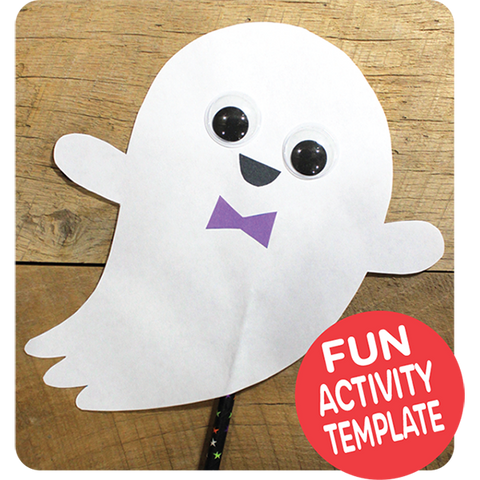 Ghost Puppet Craft Downloadable Template