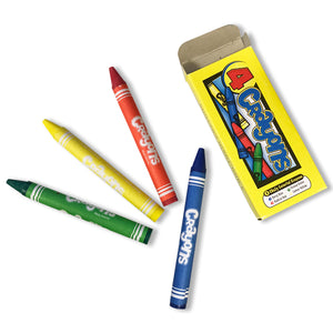 4 Pack Colored Crayons