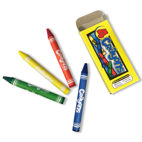 4 Pack Colored Crayons