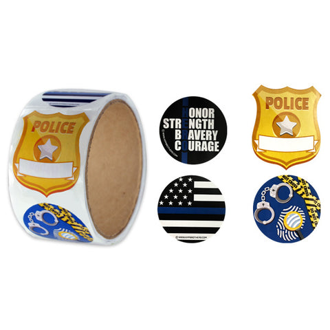 Assorted Police Stickers