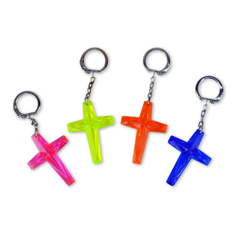 Neon Cross Keychains