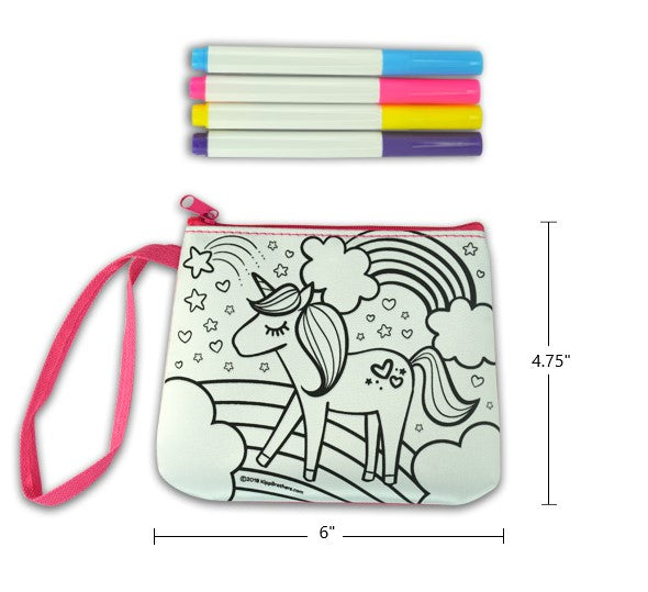 Unicorn DIY Color Mini Purse Kit