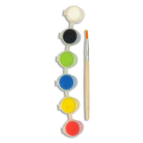 6-Color Paint Strips & Paint Brushes
