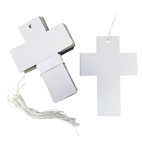 DIY Chipboard Crosses with String
