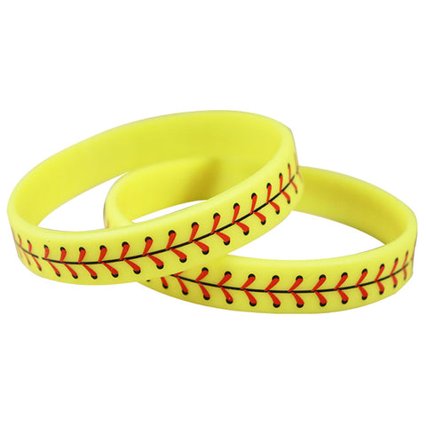 Softball Silicone Wristbands
