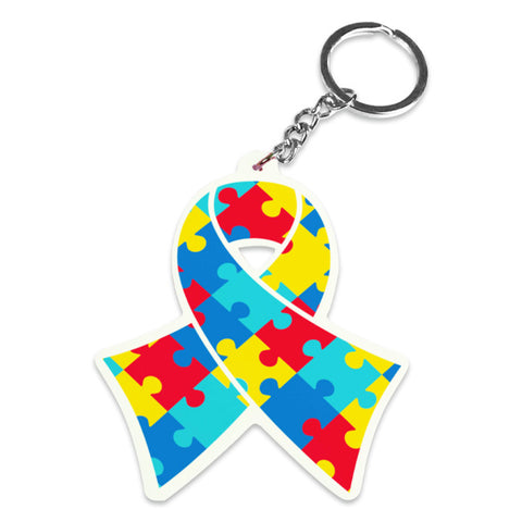 Autism Awareness Silicone Keychains