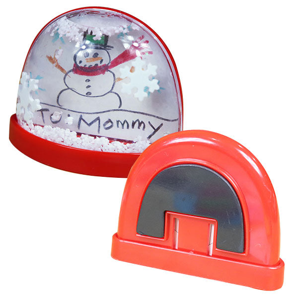 DIY Snow Globe Magnet Kit - Red