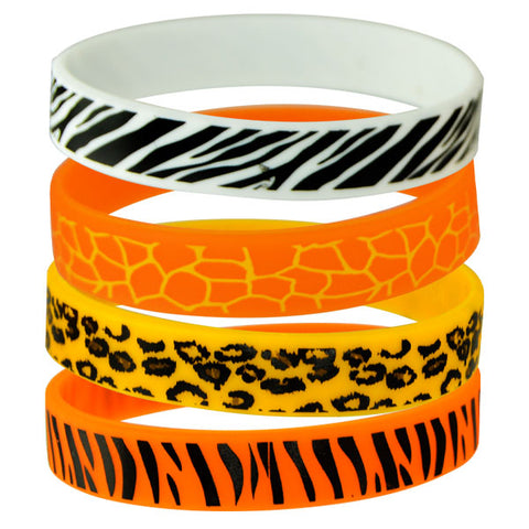 Animal Print Silicone Wristbands