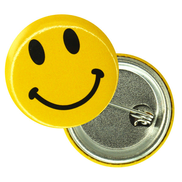Smile Face Button Pins