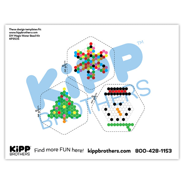 Holiday Magic Water Bead Downloadable Template