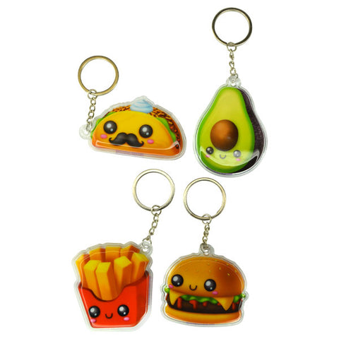 Cute Food Puff Keychains