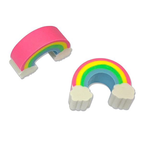 Rainbow Pencil Erasers Pack