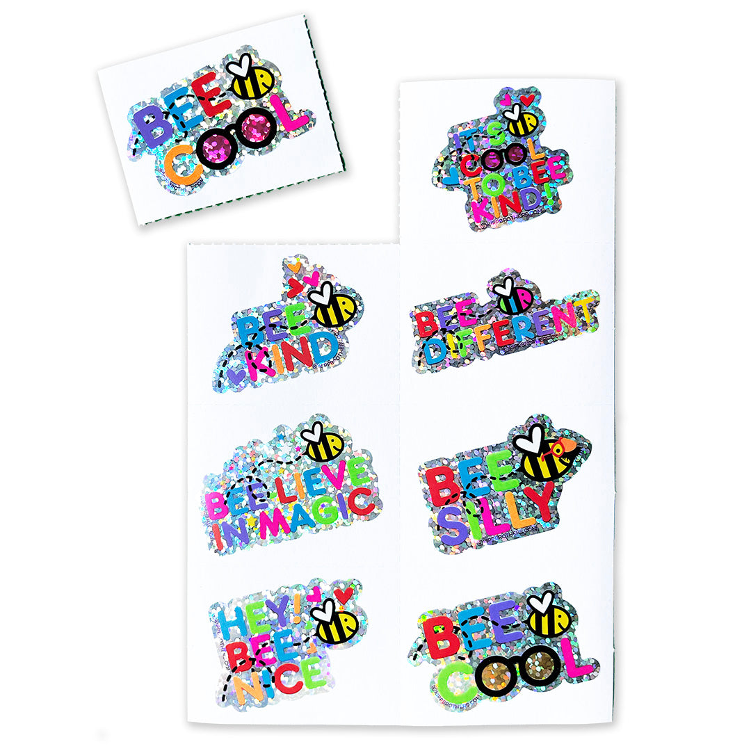 BEE-Kind Sparkle Stickers