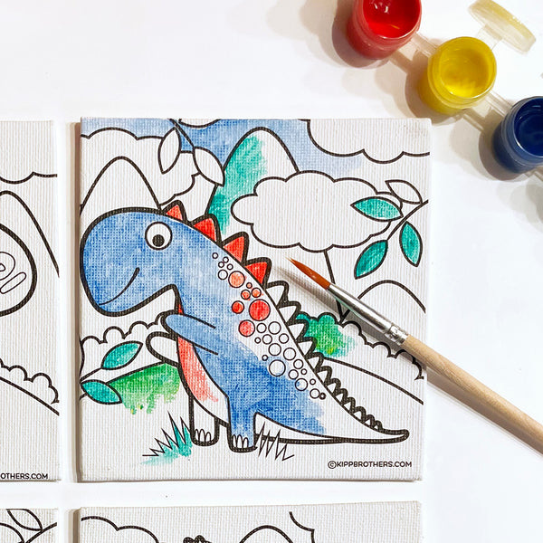 Dinosaur Mini Canvas & Paint Sets