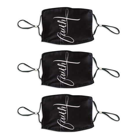 Adult Printed Spring Mask 3 Pack - Faith