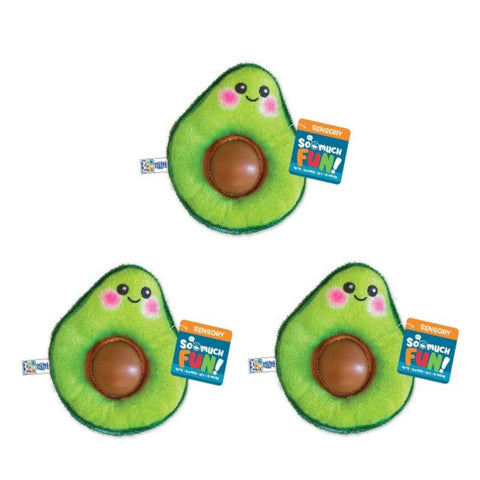 Sensory Fidget Fun Popper Plushie - Avocado 3 Pack