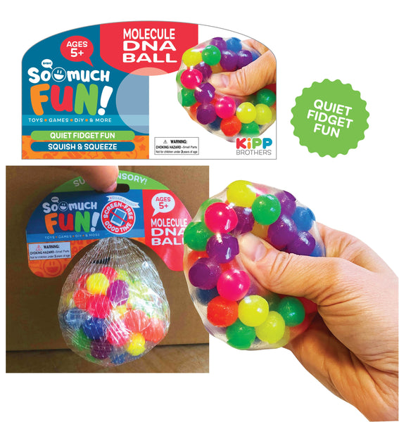 ITEM NUMBER 023215 MOLECULE DNA SQUEEZE BALL 12 PIECES PER DISPLAY