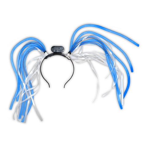 Blue Light-Up Tentacle Headband