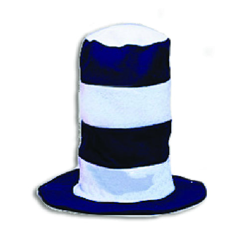 Blue & White Stove Pipe Hat