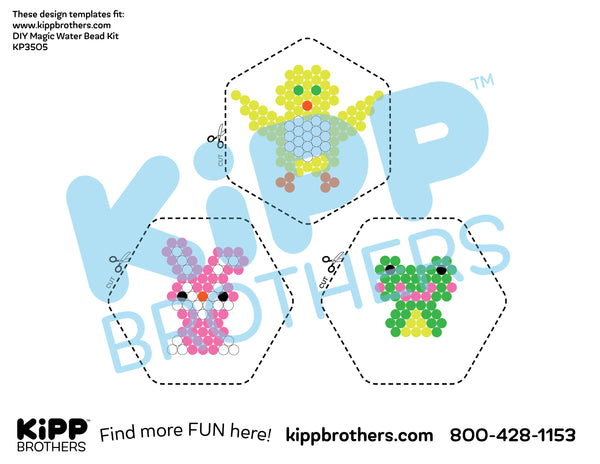 Spring Critters Magic Water Bead Downloadable Template