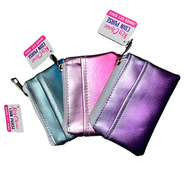 ITEM NUMBER 025914 OMBRÉ COIN PURSE WALLET 6 PIECES PER DISPLAY