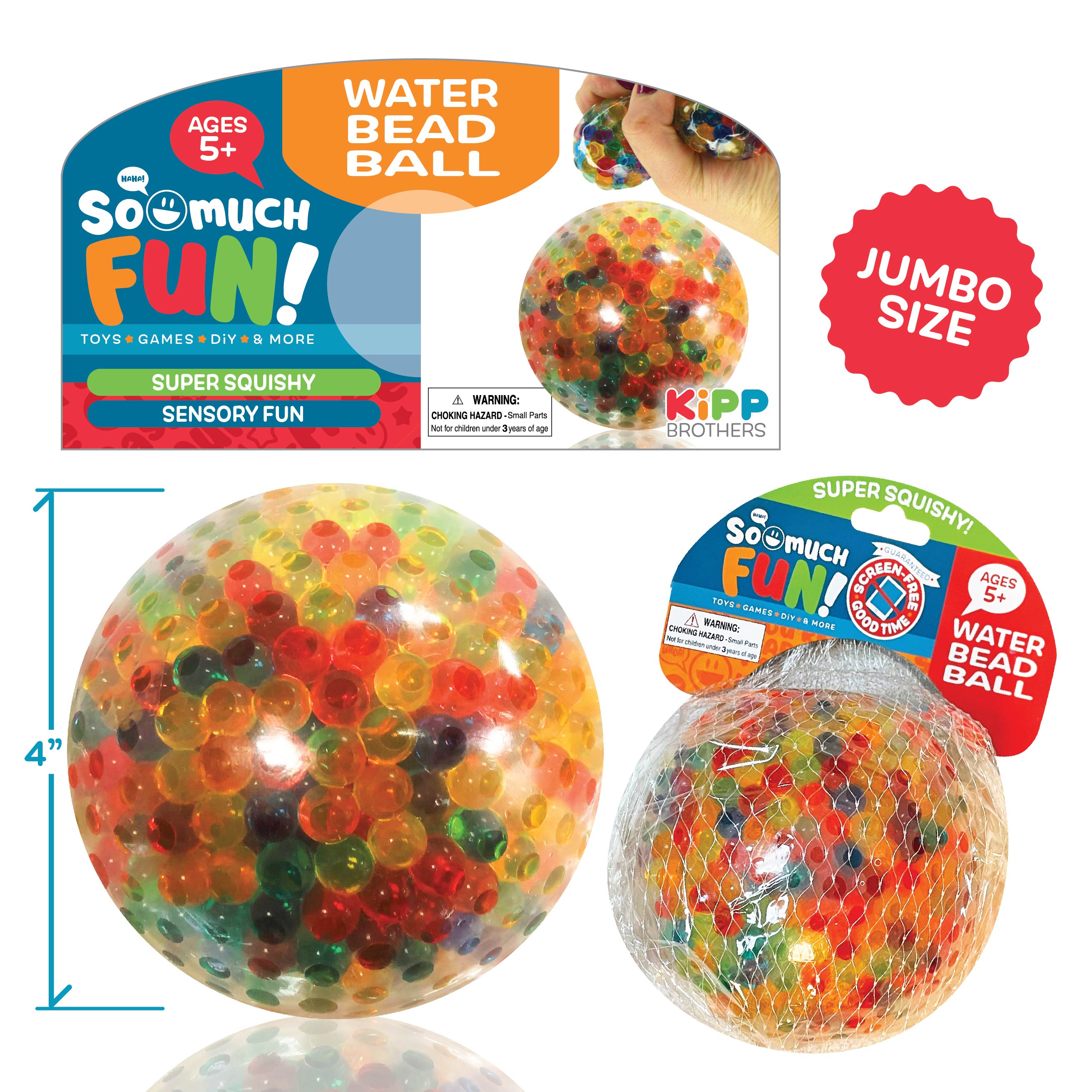 Sensory Orbeez Balls Smyths Pocket Play Fidget Toy Squishy Fruit