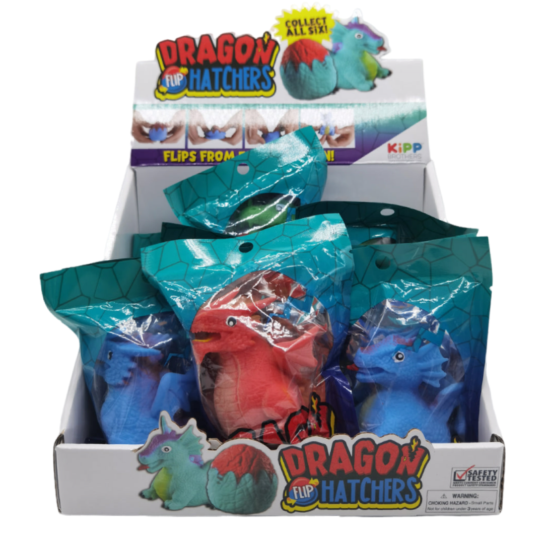 ITEM NUMBER 022717 DRAGON HATCHERS FLIP TOY 12 PIECES PER DISPLAY