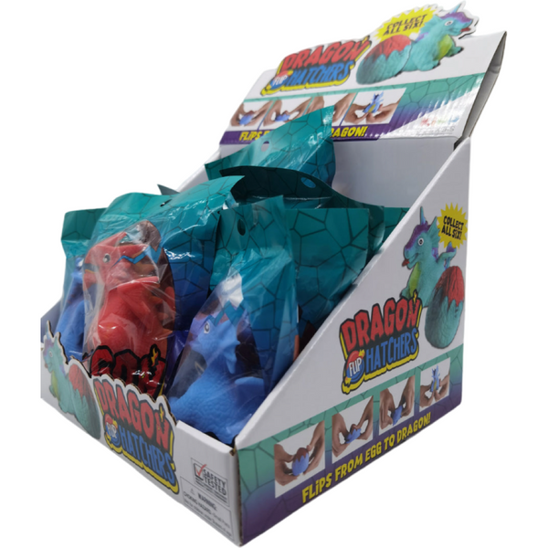 ITEM NUMBER 022717 DRAGON HATCHERS FLIP TOY 12 PIECES PER DISPLAY